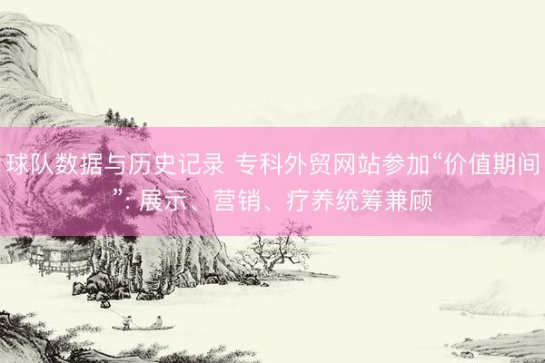 球队数据与历史记录 专科外贸网站参加“价值期间”: 展示、营销、疗养统筹兼顾