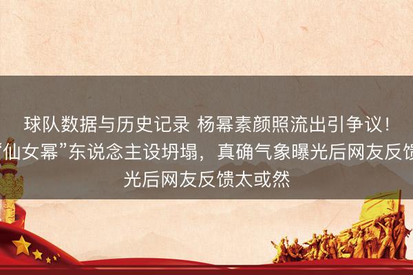 球队数据与历史记录 杨幂素颜照流出引争议！仍是的“仙女幂”东说念主设坍塌，真确气象曝光后网友反馈太或然